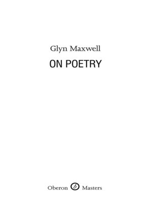 cover image of On Poetry